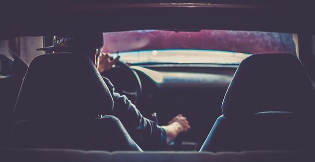 Motorist sat inside a Volkswagen car