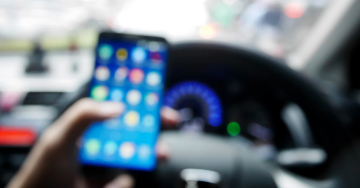 Using a phone in the car