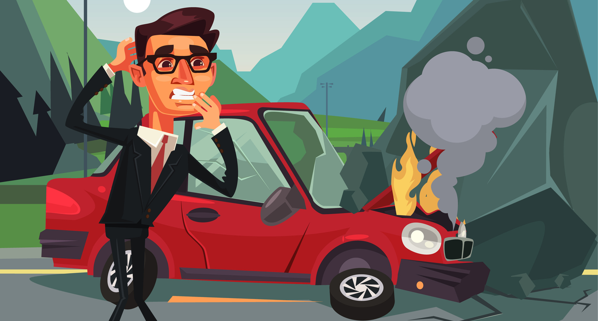 A bad driver is bad at driving